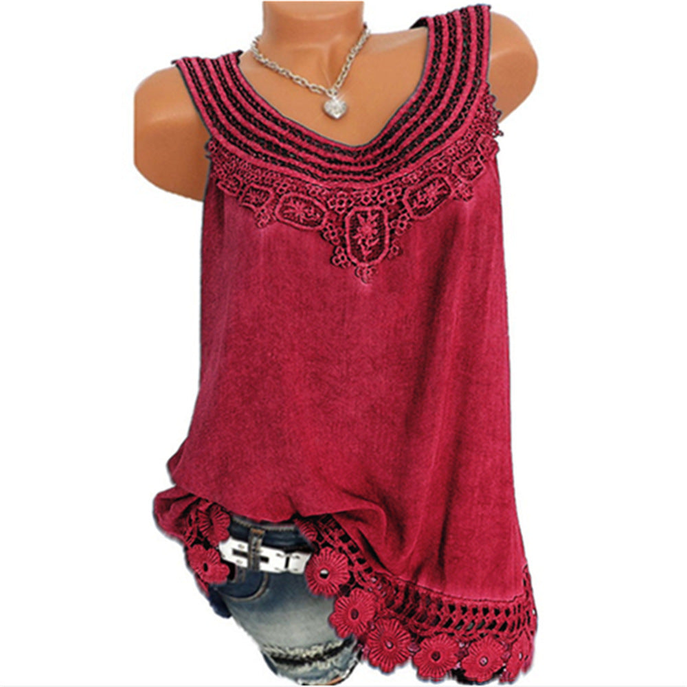 Sleeveless solid color ladies vest