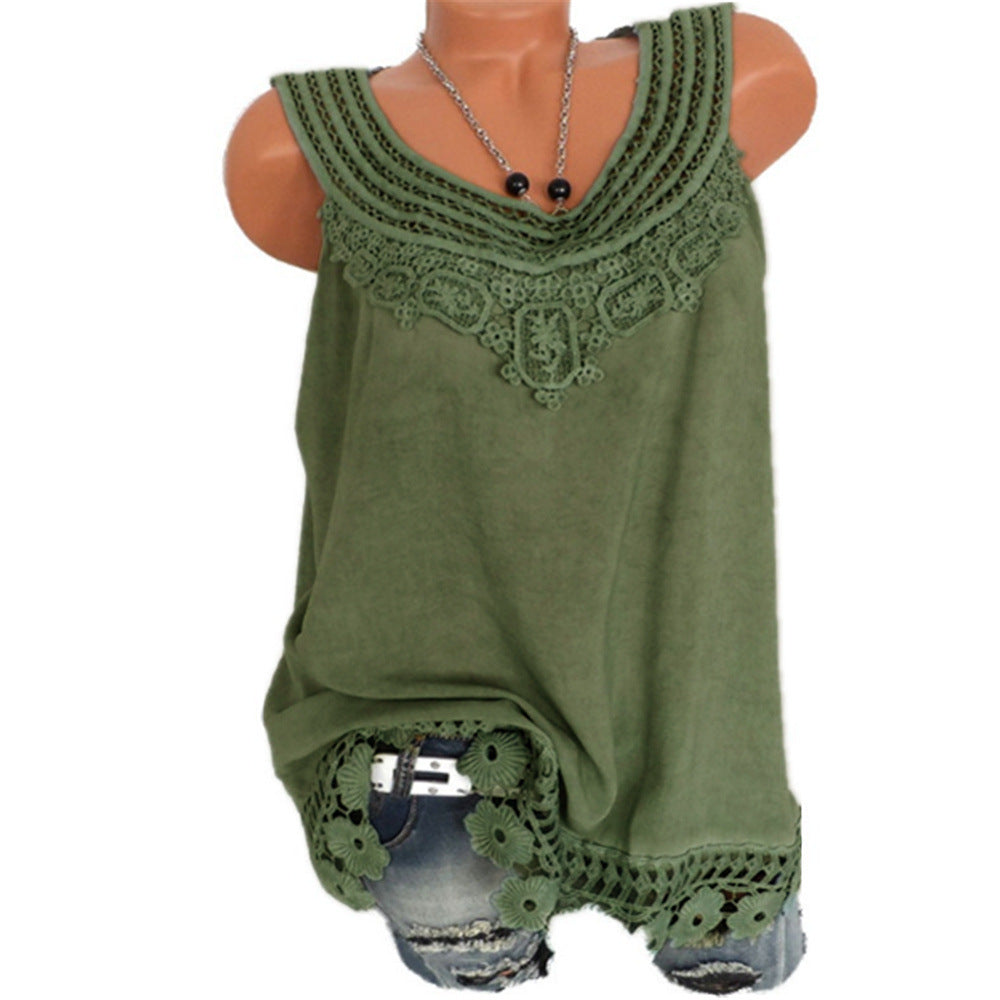 Sleeveless solid color ladies vest
