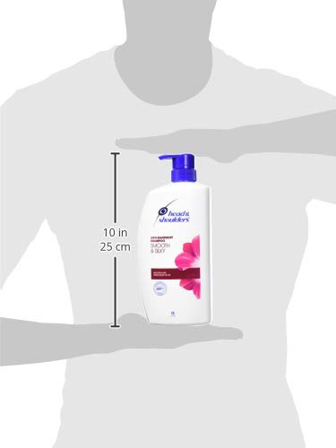 Head & Shoulders Smooth and Silky, Anti Dandruff Shampoo for Women & Men , 1 L