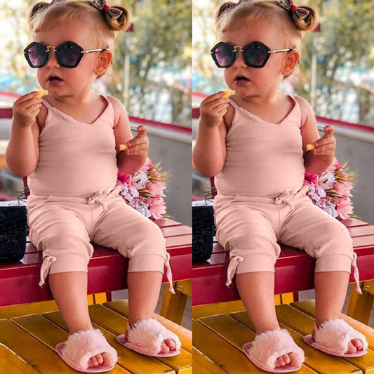 Sleeveless casual pants