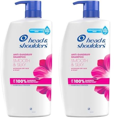Head & Shoulders Smooth and Silky, Anti Dandruff Shampoo for Women & Men , 1 L