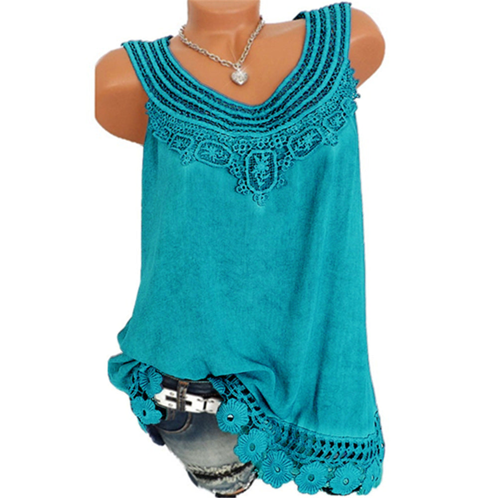 Sleeveless solid color ladies vest