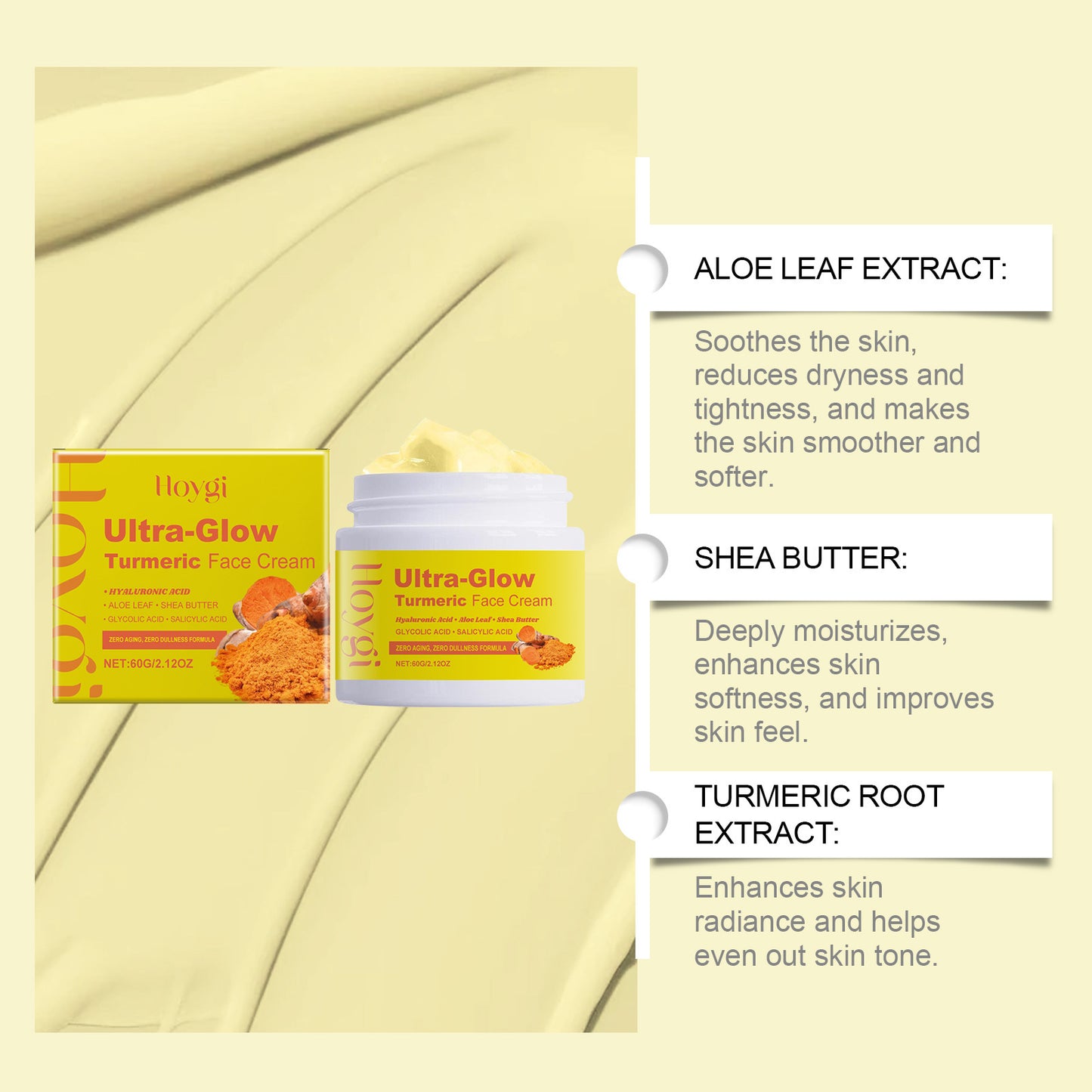 Turmeric Moisturizing Facial Cream Mild