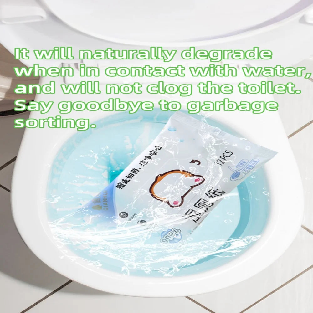 80 pieces/pack, wet toilet paper, for men and women to clean their private parts, wipe their buttocks, antibacterial toilet wet。