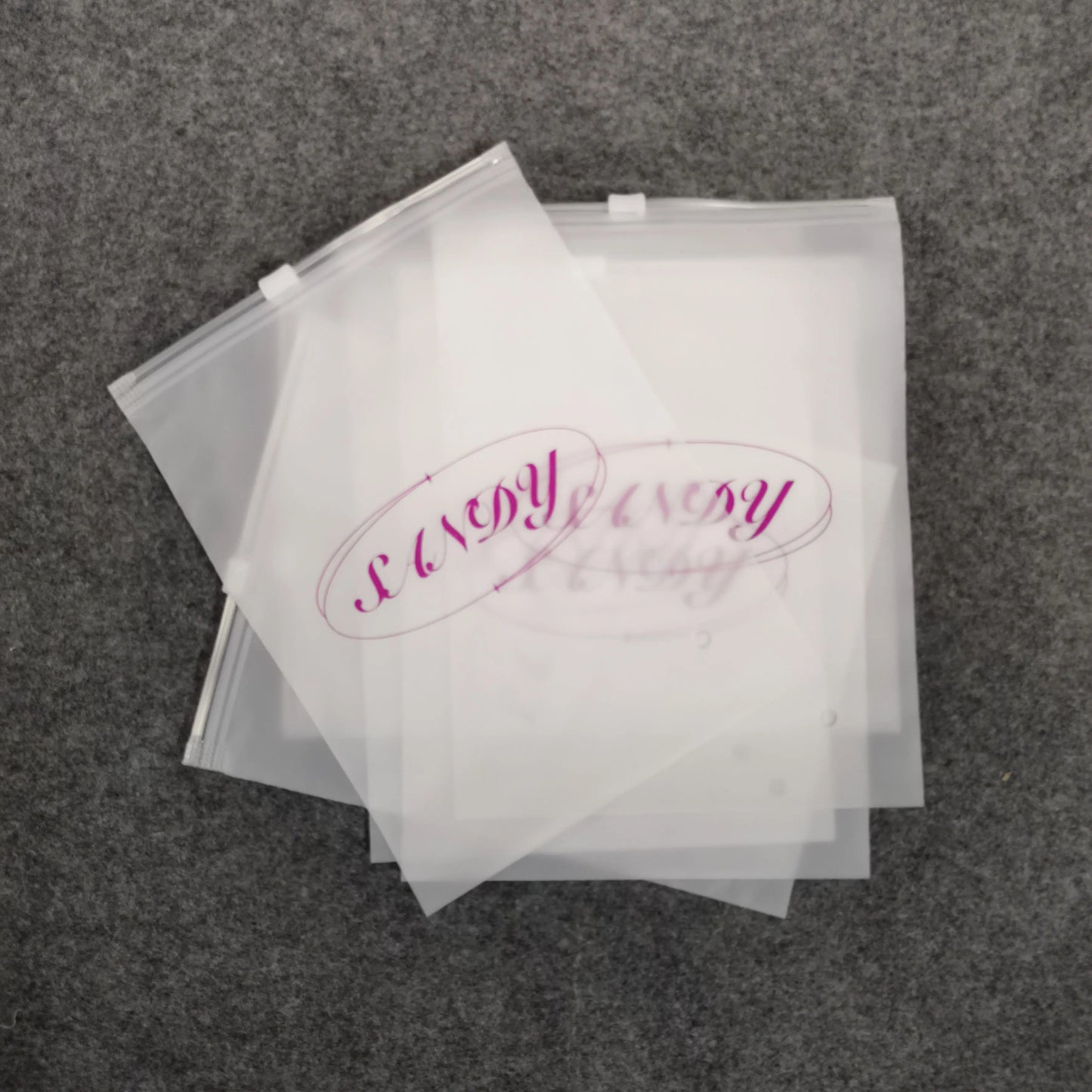 Biodegradable and environmentally friendly custom printed plastic packaging, frosted zipper bags, clothing packaging bags