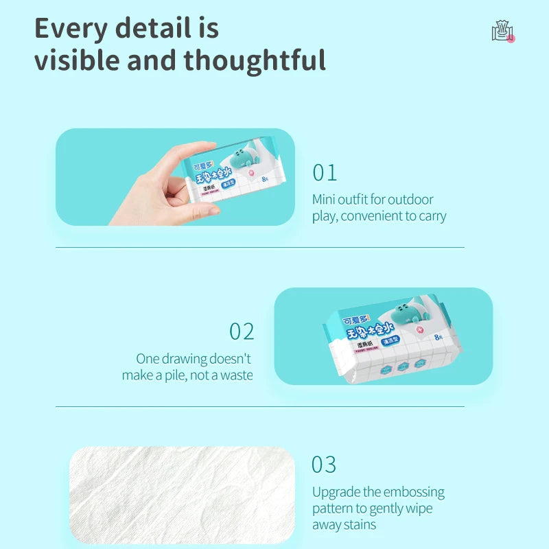 Flushable Wet Wipes for Toilet Use - 64 Sheets, Biodegradable & Unscented,Sensitive Skin Safe