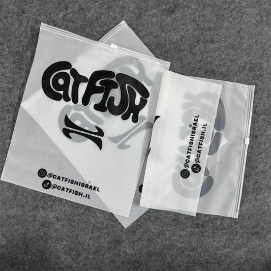 Biodegradable and environmentally friendly custom printed plastic packaging, frosted zipper bags, clothing packaging bags