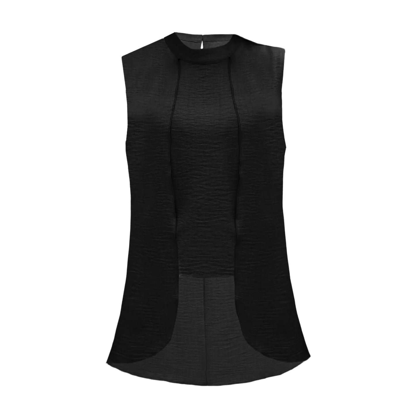 2024 new Sleeveless Shirt For Women Vintage Fashion Casual Loose Irregular Hem Tops personality Shirts ropa de mujer ofertas