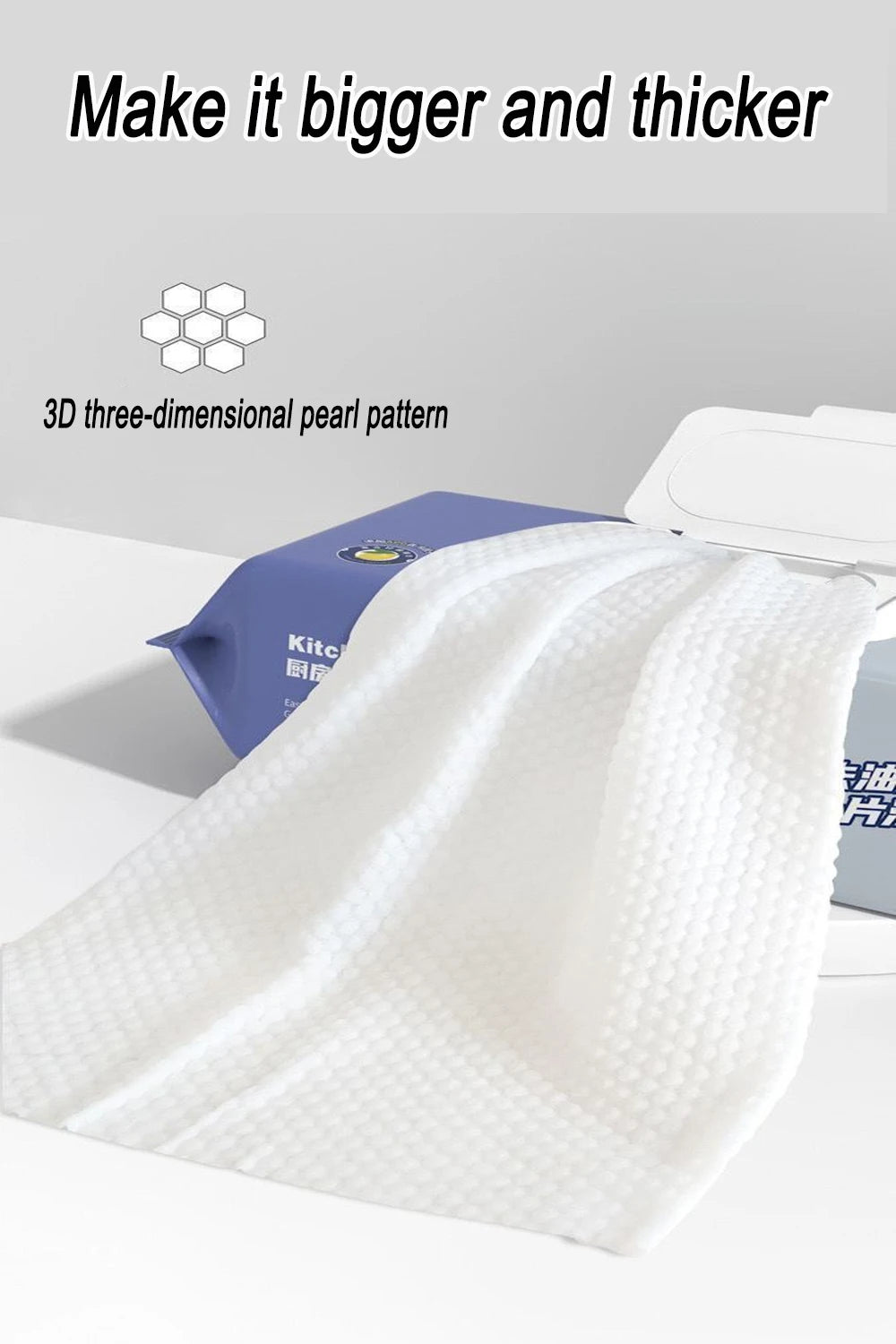 New Kitchen Wipes To Remove Oil and Dirt Household Cleaning Hood Special One Wipe Clean Wet Paper Towels Disposable Facial Wipes