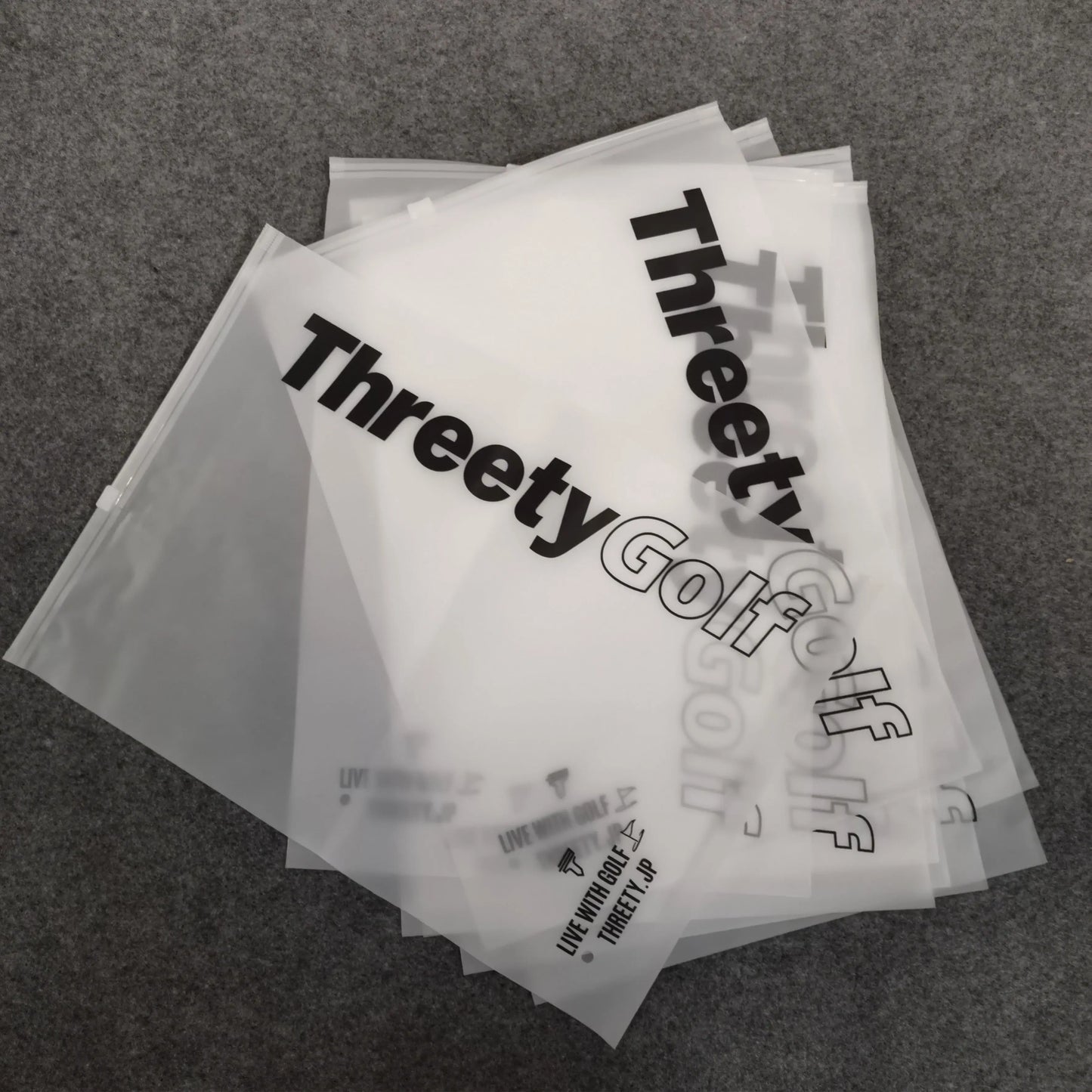 Biodegradable and environmentally friendly custom printed plastic packaging, frosted zipper bags, clothing packaging bags