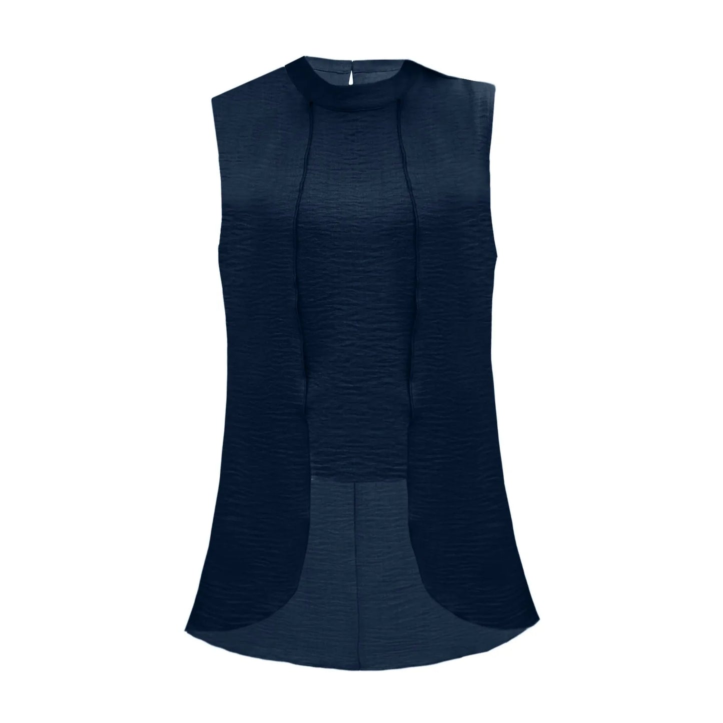 2024 new Sleeveless Shirt For Women Vintage Fashion Casual Loose Irregular Hem Tops personality Shirts ropa de mujer ofertas