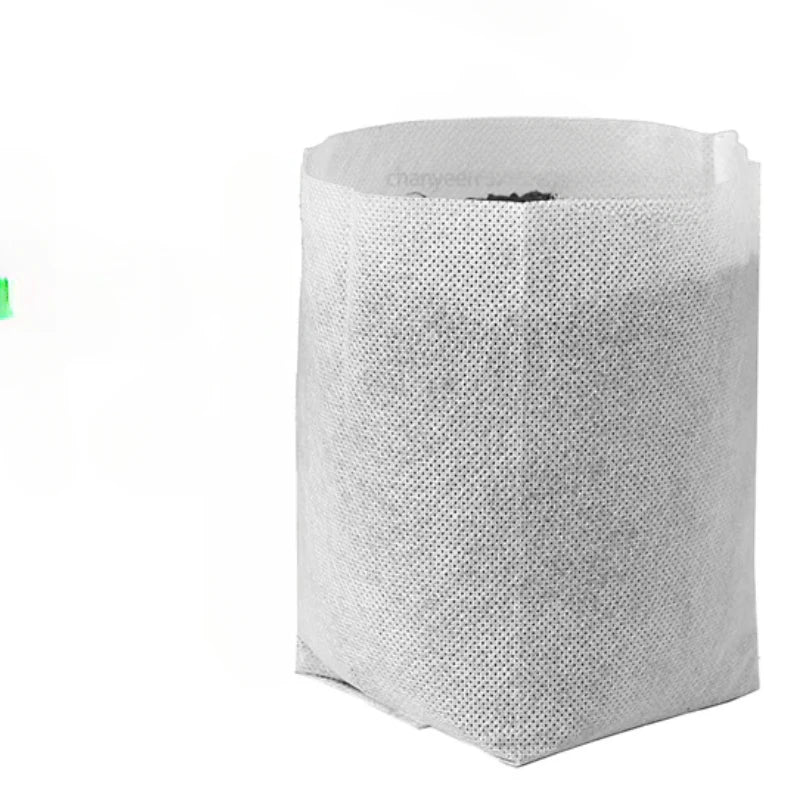 Eco-Friendly Biodegradable Nursery Bags for Plant Growth - Set of 100 Non-woven Fabric Seed Sowing Flower Pots Gardening Tools