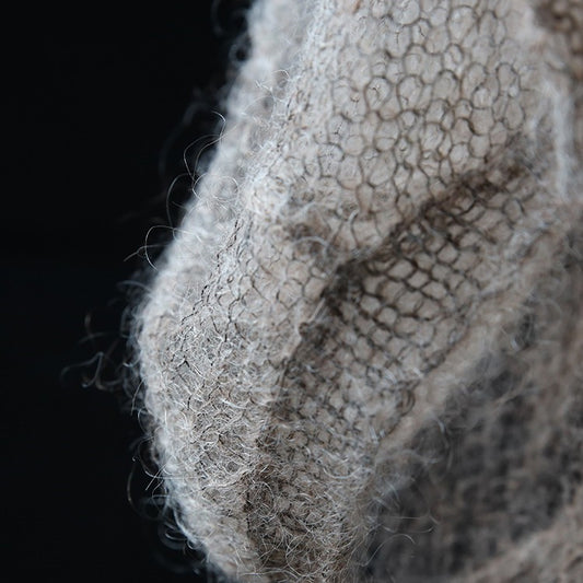 Loose Casual Solid Mohair Sweater Women